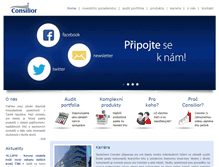 Tablet Screenshot of consilior.cz
